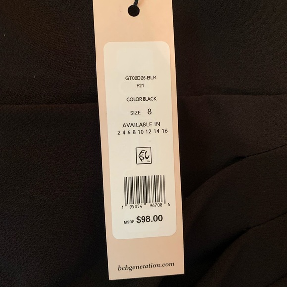 BCBG Wrap Dress with V Neck in Black — New with tags! ✨✨ - Picture 6 of 7